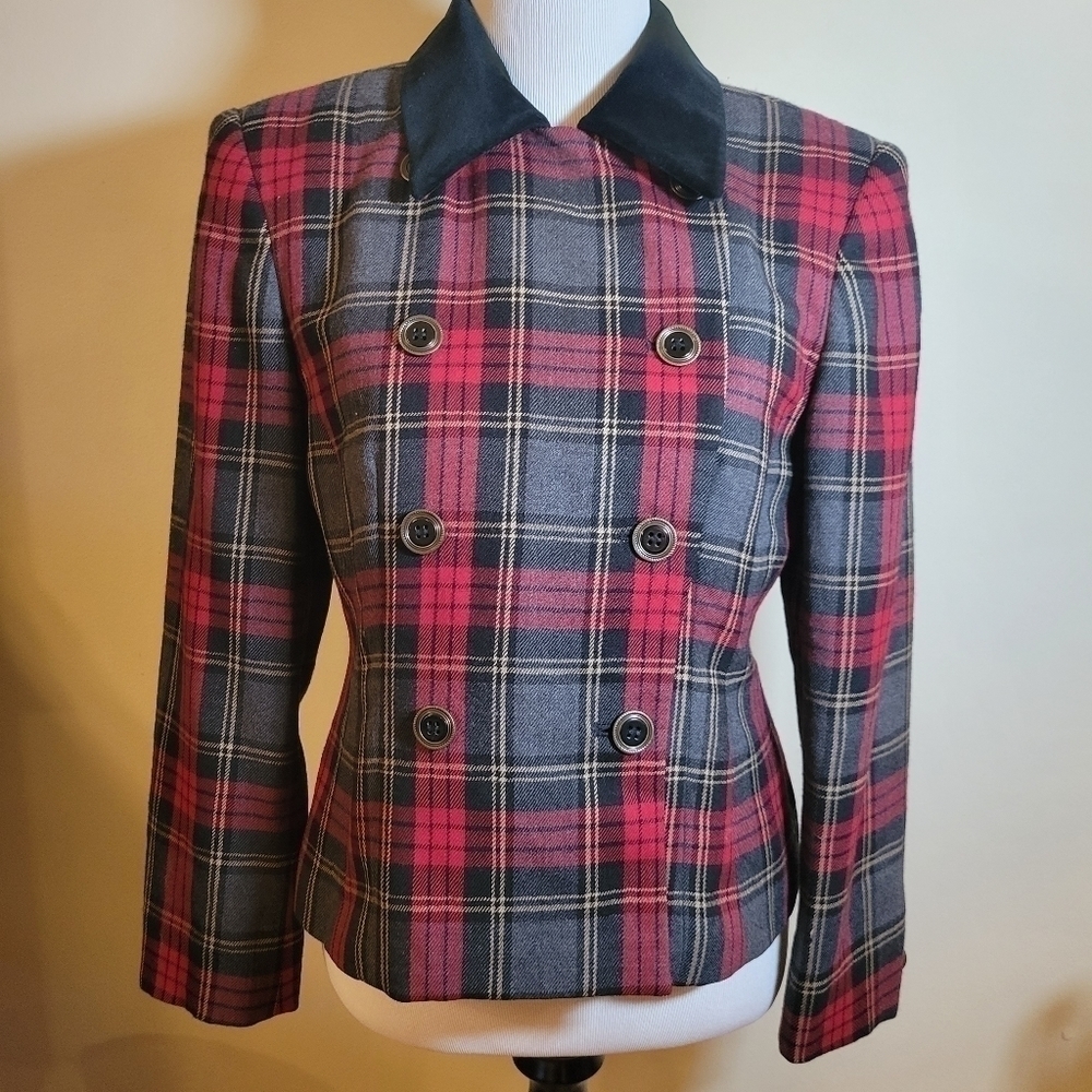 RENA Rowar for Saville blazer jacket with a velvet collar size 10p - Picture 2 of 8